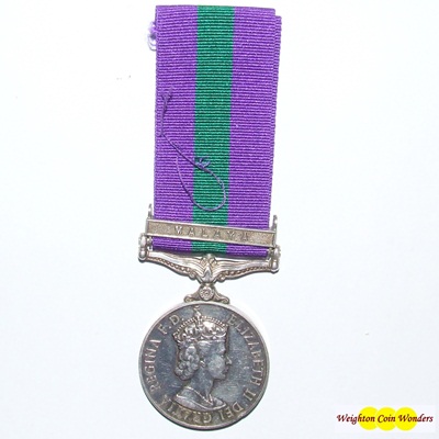 General Service Medal - Malaya Clasp - SC Sari Isak - Click Image to Close